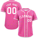 Custom Stripe Fashion Personalized Logo for Men Star Pattern Authentic Baseball Jersey