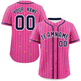 Custom Stripe Fashion Personalized Special style Star Pattern Authentic Baseball Jersey