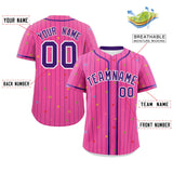 Custom Stripe Fashion Personalized Name/Number Star Pattern Authentic Baseball Jersey