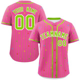 Custom Stripe Fashion Personalized Your Style Star Pattern Authentic Baseball Jersey