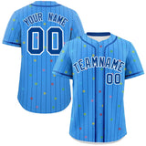 Custom Stripe Fashion Personalized Name/Number Star Pattern Authentic Baseball Jersey