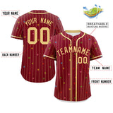 Custom Stripe Fashion Personalized Logo for Men Star Pattern Authentic Baseball Jersey