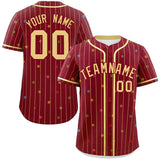 Custom Stripe Fashion Personalized Logo for Men Star Pattern Authentic Baseball Jersey