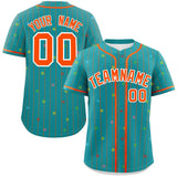 Custom Stripe Fashion Personalized Jersey for Men Star Pattern Authentic Baseball Jersey