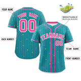 Custom Stripe Fashion Personalized Classic Style Star Pattern Authentic Baseball Jersey