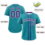 Custom Logo for Men Stripe Fashion Personalized Star Pattern Authentic Baseball Jersey