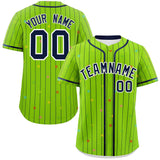 Custom Stripe Fashion Personalized Logo Star Pattern Authentic Baseball Jersey