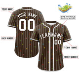 Custom Logo for Men Stripe Fashion Personalized Star Pattern Authentic Baseball Jersey