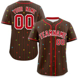 Custom Stripe Fashion Personalized Logo Star Pattern Authentic Baseball Jersey