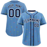 Custom Stripe Fashion Personalized Name/Number Star Pattern Authentic Baseball Jersey