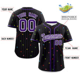 Custom Name Stripe Fashion Personalized Star Pattern Authentic Baseball Jersey