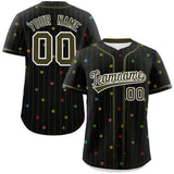 Custom Special style Stripe Fashion Personalized Star Pattern Authentic Baseball Jersey