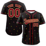 Custom Logo Stripe Fashion Personalized Star Pattern Authentic Baseball Jersey