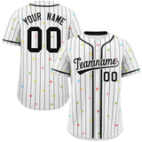 Custom Logo Stripe Fashion Personalized Star Pattern Authentic Baseball Jersey