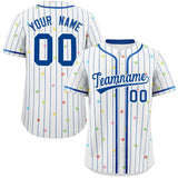 Custom Name/Number Stripe Fashion Personalized Star Pattern Authentic Baseball Jersey