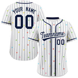 Custom Big Size Stripe Fashion Personalized Star Pattern Authentic Baseball Jersey