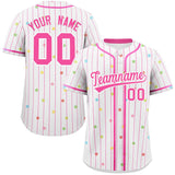 Custom Your Style for Men Stripe Fashion Personalized Star Pattern Authentic Baseball Jersey