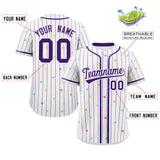 Custom Special style Stripe Fashion Personalized Star Pattern Authentic Baseball Jersey