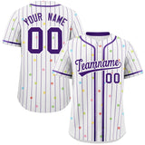 Custom Special style Stripe Fashion Personalized Star Pattern Authentic Baseball Jersey