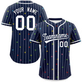 Custom Logo Stripe Fashion Personalized Star Pattern Authentic Baseball Jersey