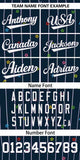Custom Logo Stripe Fashion Personalized Star Pattern Authentic Baseball Jersey