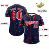 Custom Name/Number Stripe Fashion Personalized Star Pattern Authentic Baseball Jersey