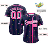 Custom Name/Number Stripe Fashion Personalized Star Pattern Authentic Baseball Jersey