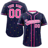 Custom Name/Number Stripe Fashion Personalized Star Pattern Authentic Baseball Jersey