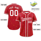 Custom Logo Stripe Fashion Personalized Star Pattern Authentic Baseball Jersey