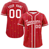 Custom Logo Stripe Fashion Personalized Star Pattern Authentic Baseball Jersey