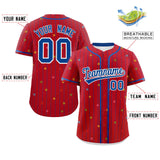 Custom Name/Number Stripe Fashion Personalized Star Pattern Authentic Baseball Jersey