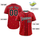 Custom Big Size Stripe Fashion Personalized Star Pattern Authentic Baseball Jersey