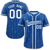 Custom Name Stripe Fashion Personalized Star Pattern Authentic Baseball Jersey