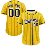 Custom Name Stripe Fashion Personalized Star Pattern Authentic Baseball Jersey