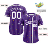 Custom Big Size Stripe Fashion Personalized Star Pattern Authentic Baseball Jersey