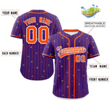 Custom Jersey for Adult Stripe Fashion Personalized Star Pattern Authentic Baseball Jersey