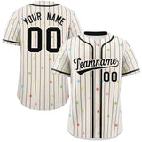 Custom Jersey for Adult Stripe Fashion Personalized Star Pattern Authentic Baseball Jersey