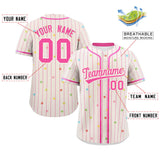 Custom Your Style for Men Stripe Fashion Personalized Star Pattern Authentic Baseball Jersey