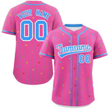 Custom Jersey for Adult Stripe Fashion Personalized Star Pattern Authentic Baseball Jersey