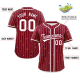 Custom Your Style for Men Stripe Fashion Personalized Star Pattern Authentic Baseball Jersey