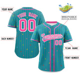 Custom Name Stripe Fashion Personalized Star Pattern Authentic Baseball Jersey