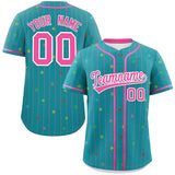 Custom Name Stripe Fashion Personalized Star Pattern Authentic Baseball Jersey