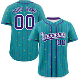 Custom Logo Stripe Fashion Personalized Star Pattern Authentic Baseball Jersey