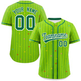 Custom Name Stripe Fashion Personalized Star Pattern Authentic Baseball Jersey