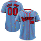 Custom Logo Stripe Fashion Personalized Star Pattern Authentic Baseball Jersey