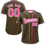 Custom Special style Stripe Fashion Personalized Star Pattern Authentic Baseball Jersey