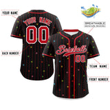 Custom Stripe Fashion Personalized Name Star Pattern Authentic Baseball Jersey