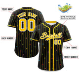 Custom Stripe Fashion Personalized Name Star Pattern Authentic Baseball Jersey