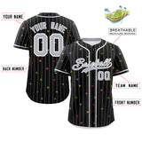 Custom Stripe Fashion Personalized Name Star Pattern Authentic Baseball Jersey