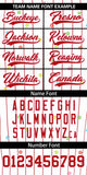 Custom Stripe Fashion Personalized Name Star Pattern Authentic Baseball Jersey